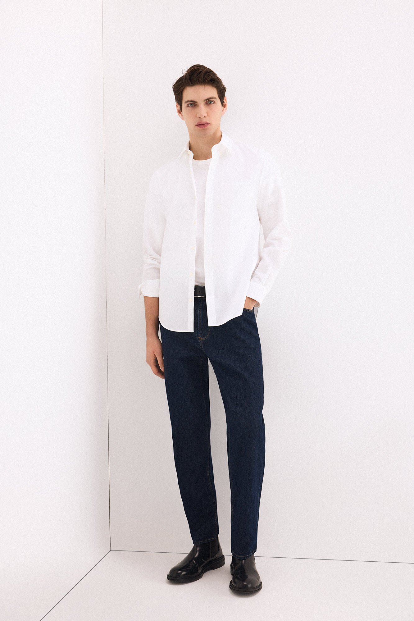 Pedro del Hierro Non-iron stain-resistant plain shirt