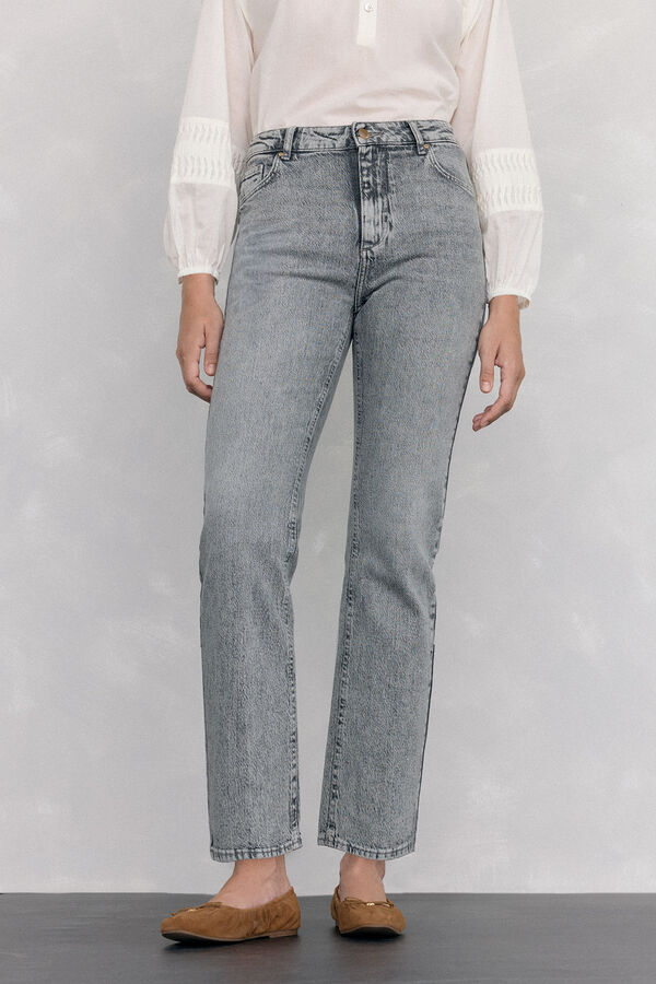 Pedro del Hierro Basic straight jeans Grey