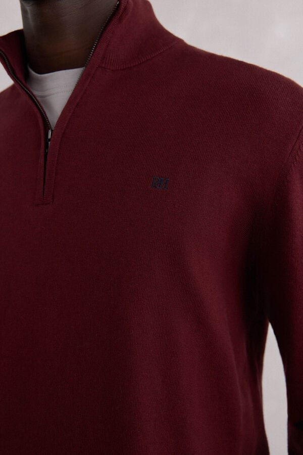 Pedro del Hierro Semi-swan sweater Burgundy