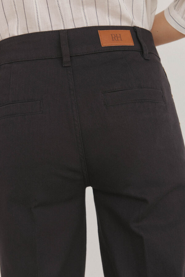 Pedro del Hierro Wide-leg cropped jeans Grey