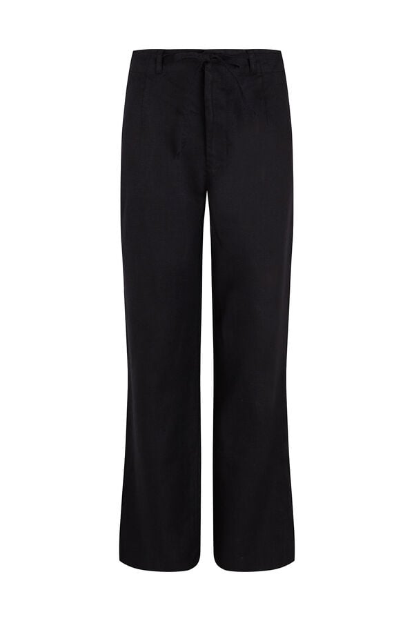 Pedro del Hierro Classic straight trousers Black