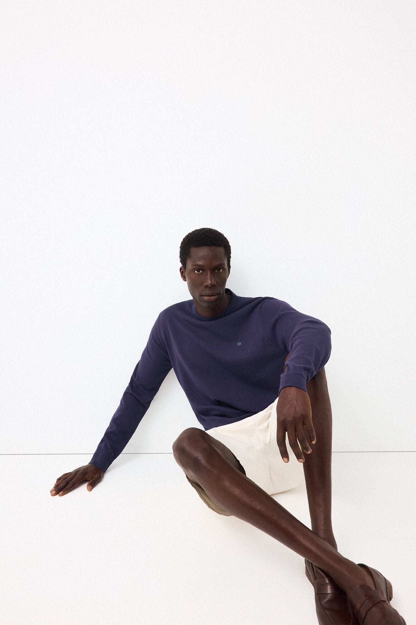 Pedro del Hierro Fine knit premium cotton jumper