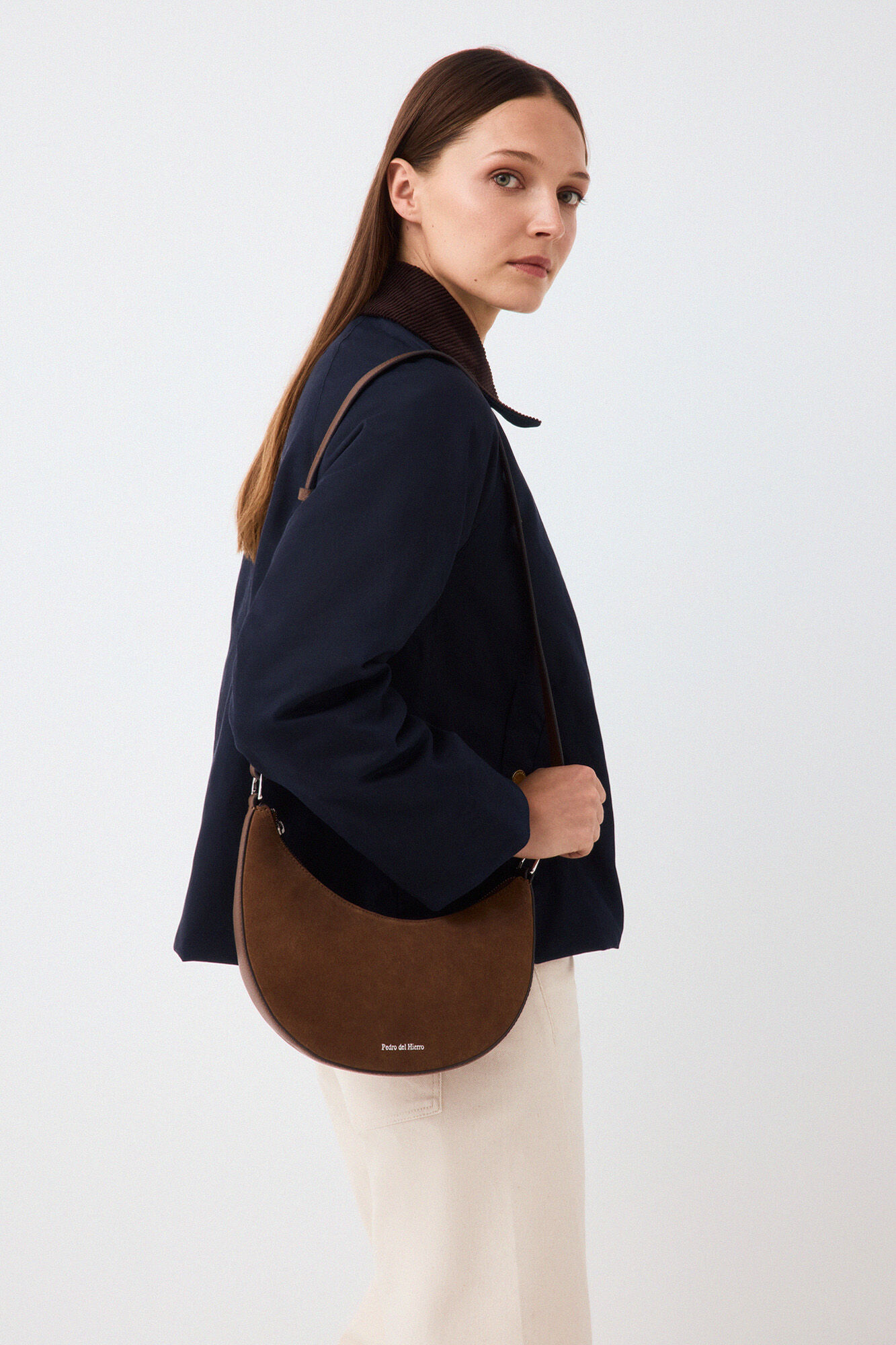 Pedro del Hierro Multiway suede handbag