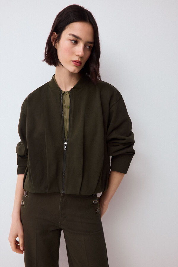 Pedro del Hierro Open sweatshirt Green