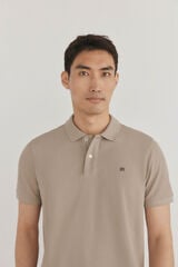 Pedro del Hierro Polo básico regular em piqué Beige
