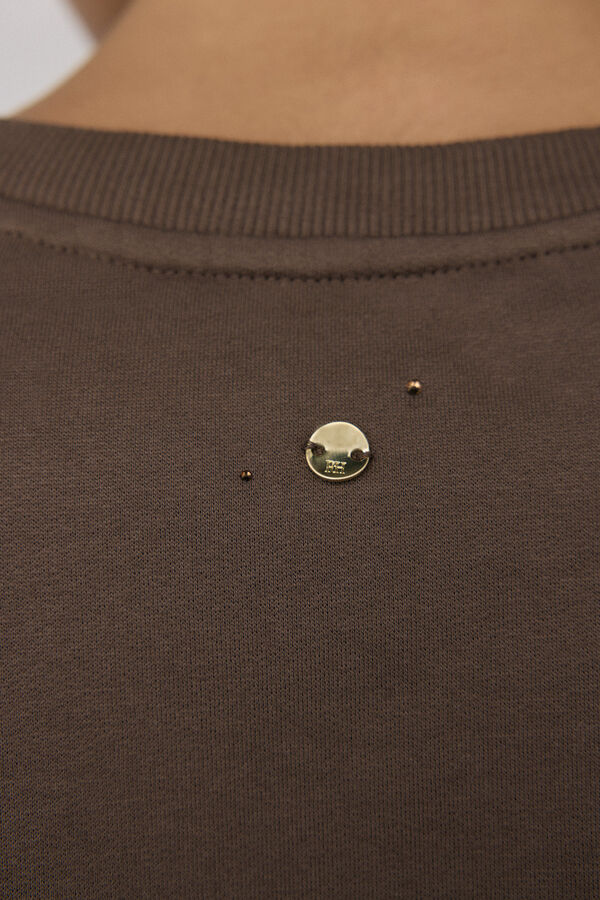 Pedro del Hierro Sweatshirt with beads detail Green