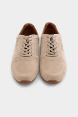 Pedro del Hierro Leather sneaker Beige