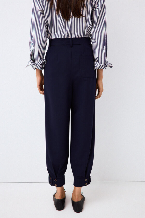 Pedro del Hierro Trousers with pleats Blue
