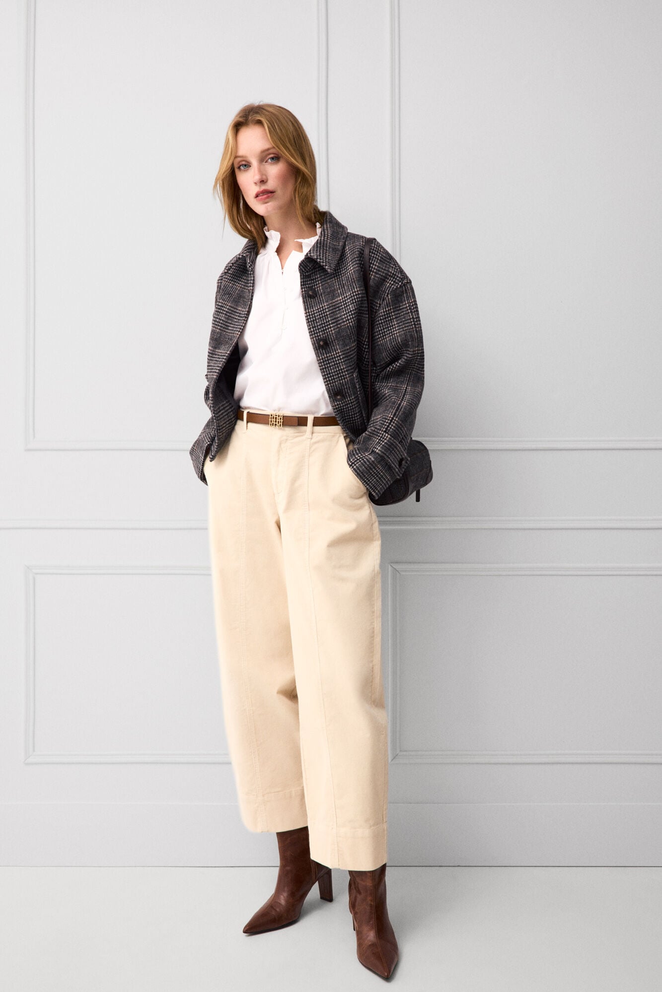 TFP by Tamara Falc&oacute; Corduroy barrel trousers