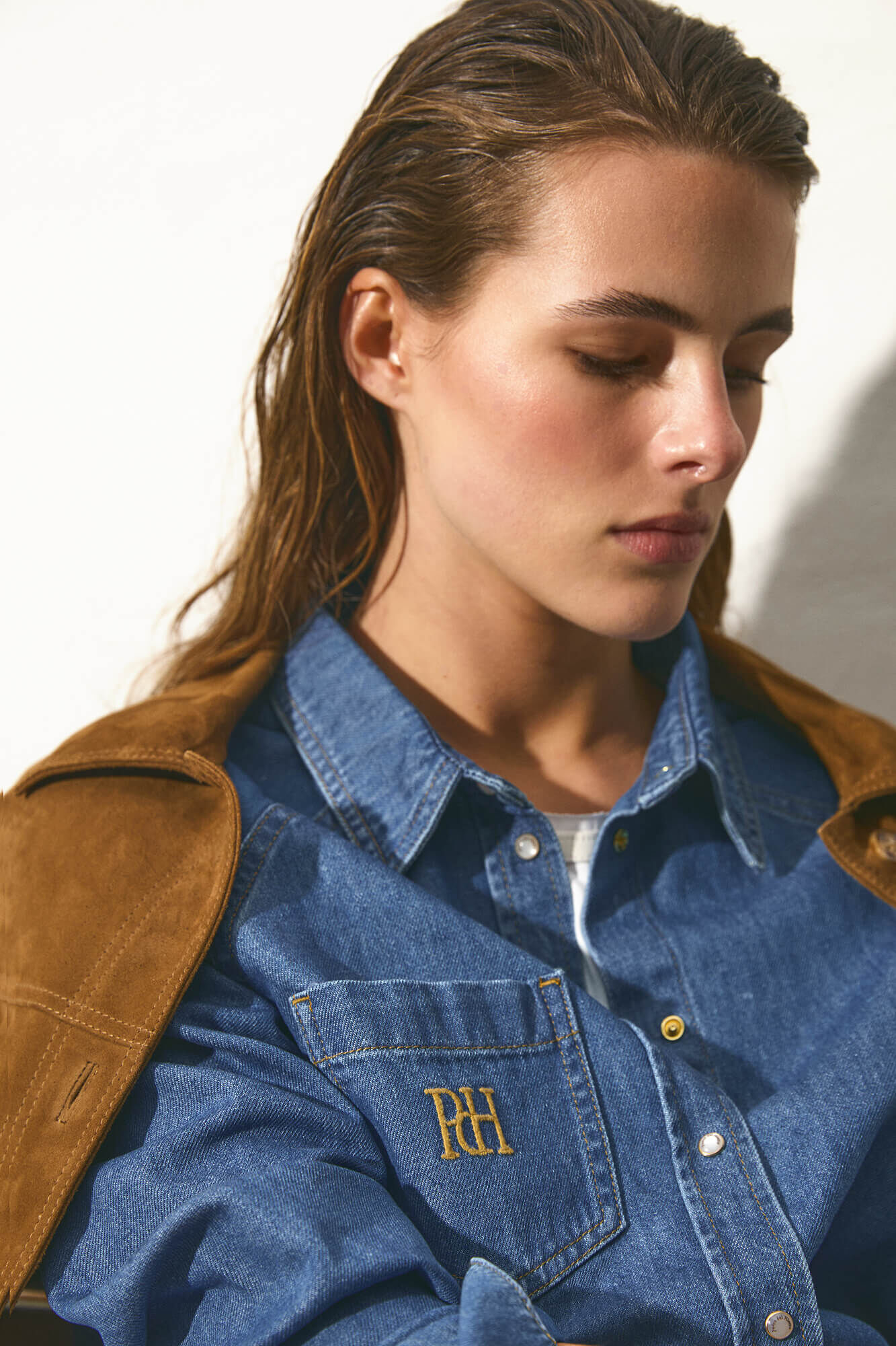 Pedro del Hierro Camisa curta denim