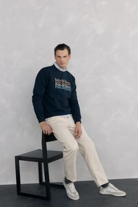 Pedro del Hierro Logo crew neck sweatshirt