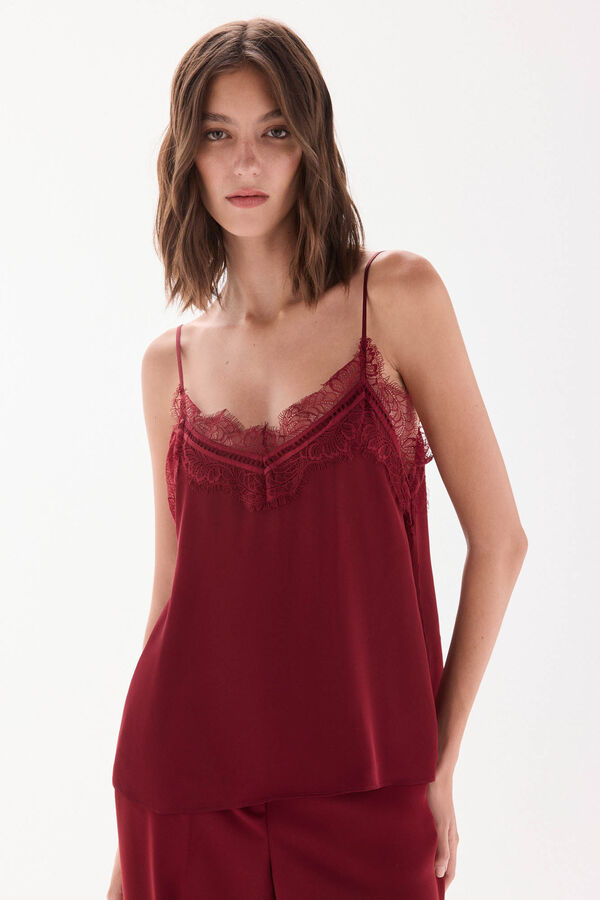 TFP by Tamara Falcó Vest top Burgundy