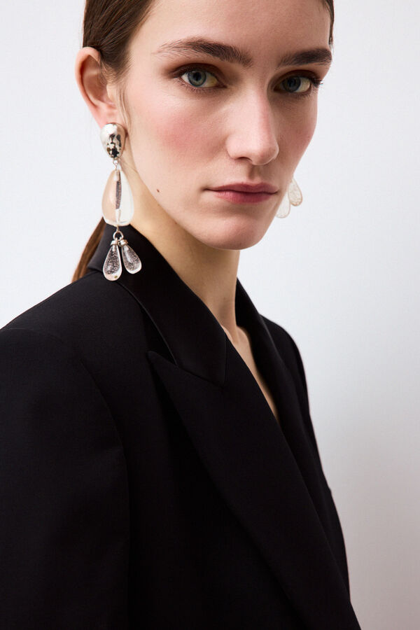 Pedro del Hierro Structured tailored blazer Black