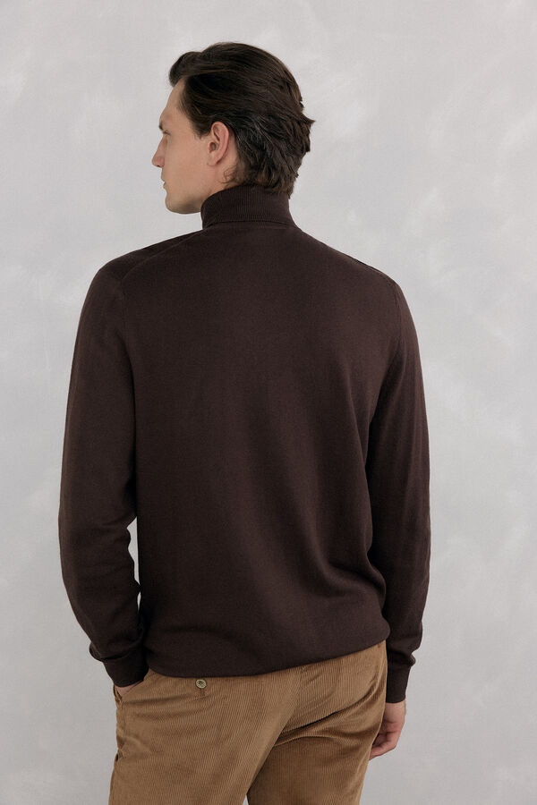 Pedro del Hierro Polo neck jumper Brown