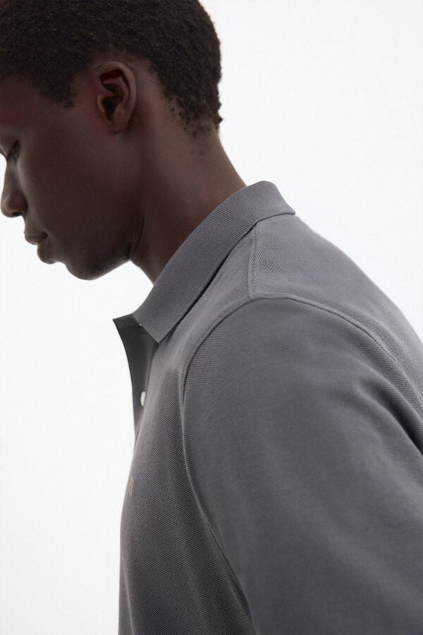 Pedro del Hierro Basic piqu&eacute; polo shirt Grey