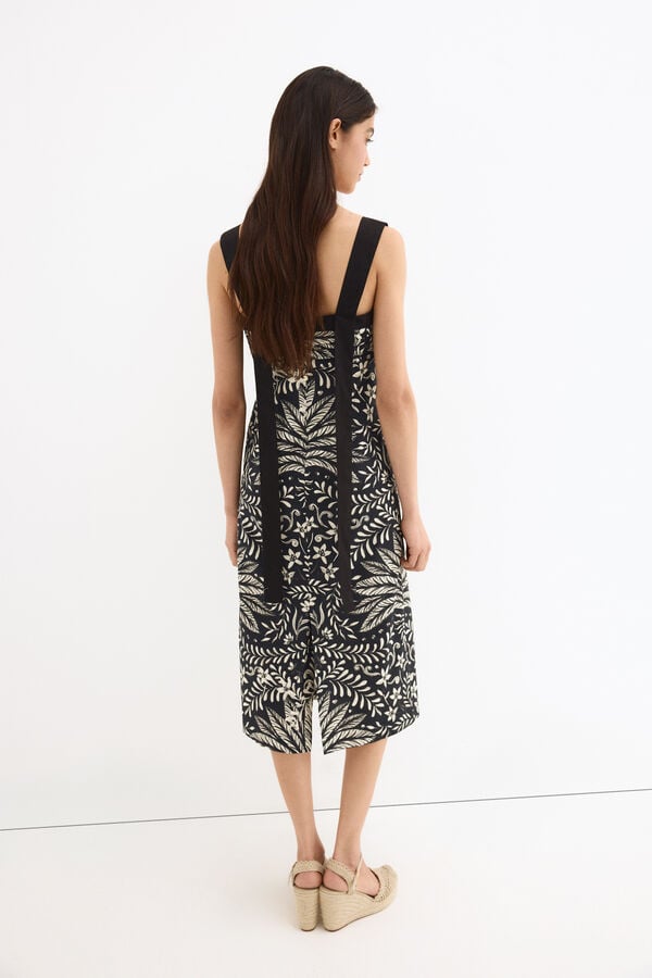 Pedro del Hierro Fitted poplin dress Grey