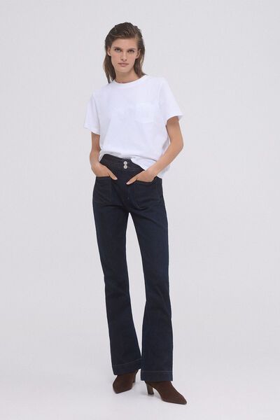 Pedro del Hierro Jeans flare full length Azul