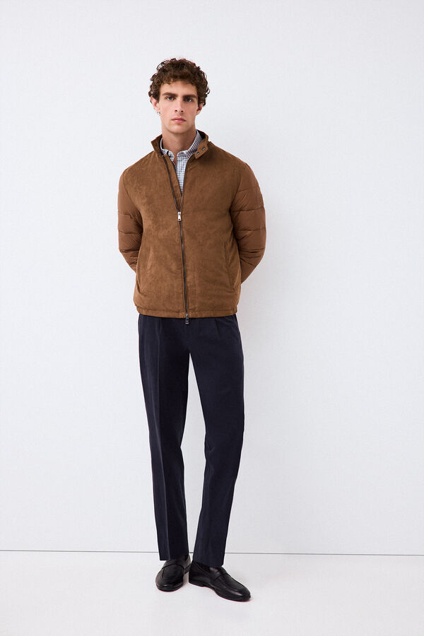 Pedro del Hierro Puffer jacket Brown