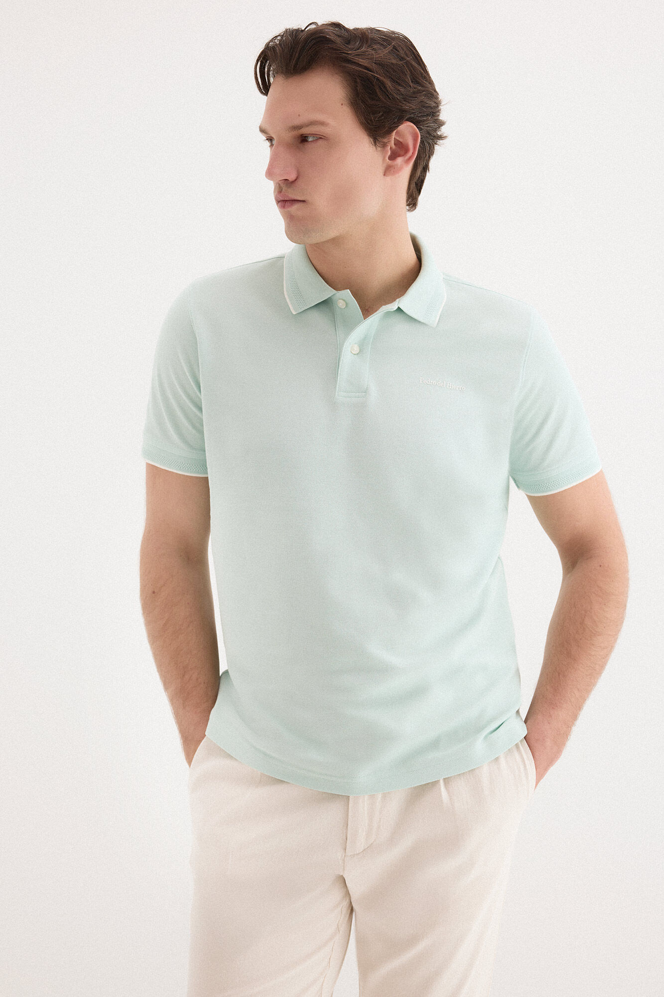 Pedro del Hierro Polo shirt with logo tips