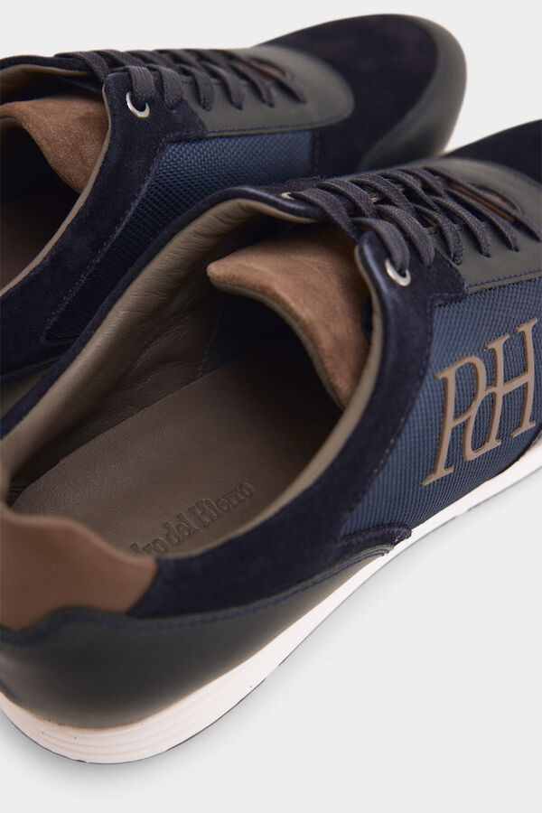Pedro del Hierro Iconic rubber-soled sneaker Blue