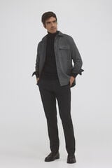 Pedro del Hierro Calças chino com pinças regular fit Cizento