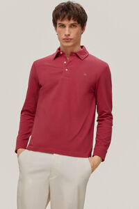Pedro del Hierro Essential long-sleeved polo shirt Pink