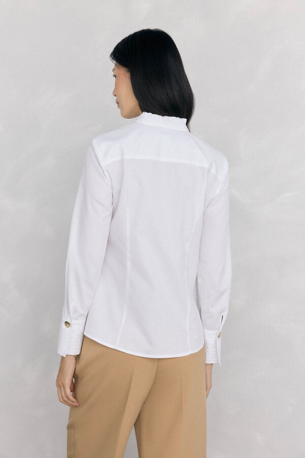 Pedro del Hierro Textured shirt White