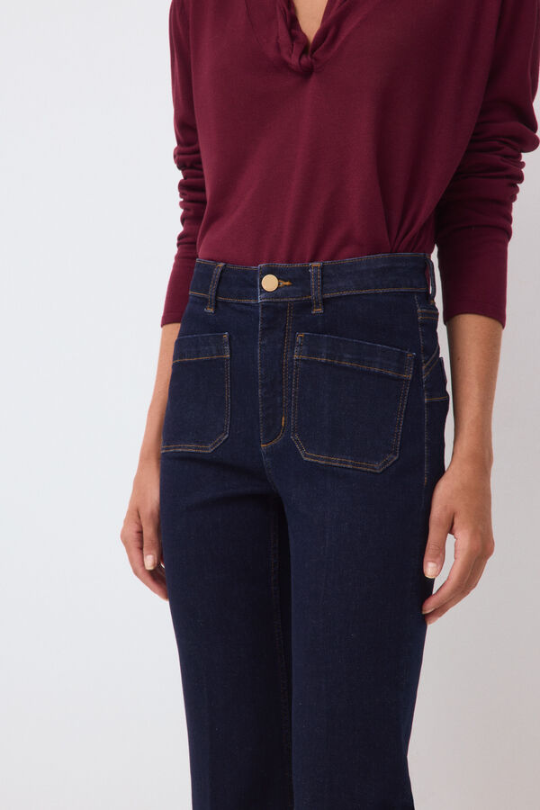 Pedro del Hierro Capri push up flare jeans Blue