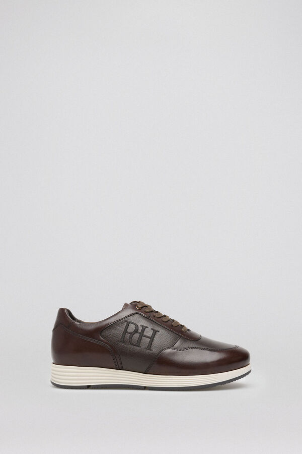 Pedro del Hierro Icon rubber sole trainer  Brown