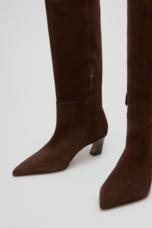 Pedro del Hierro Brown leather boot Brown