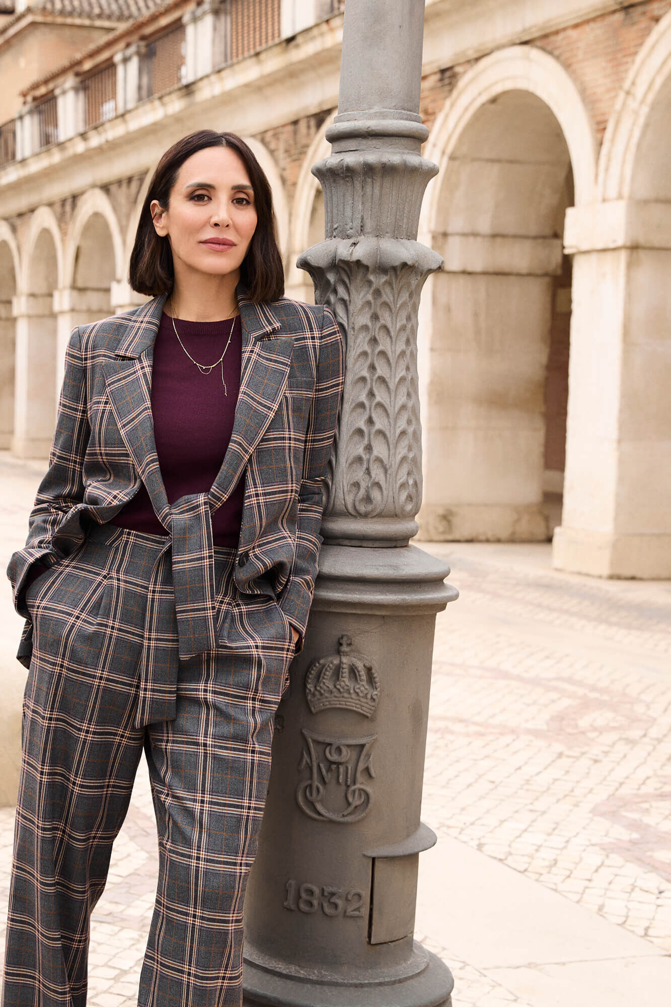 TFP by Tamara Falc&oacute; Checked blazer