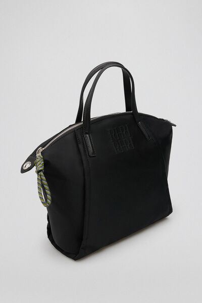 Pedro del Hierro Bolso shopper medio nylon monogram Negro