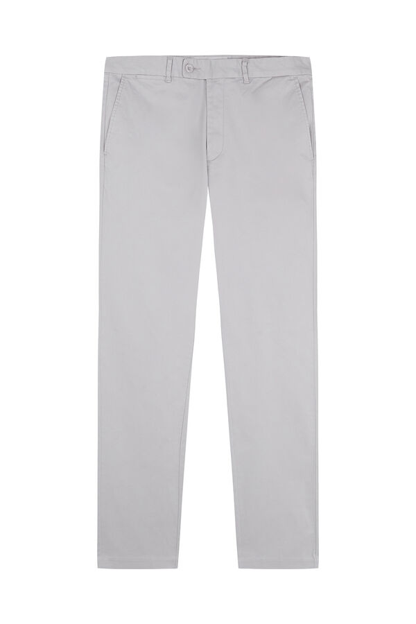 Pedro del Hierro Cal&ccedil;as chino de estrutura slim fit Cizento
