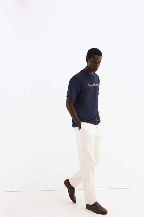 Pedro del Hierro Logo T-shirt Blue