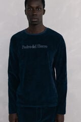 Pedro del Hierro Velvet pyjamas set Blue