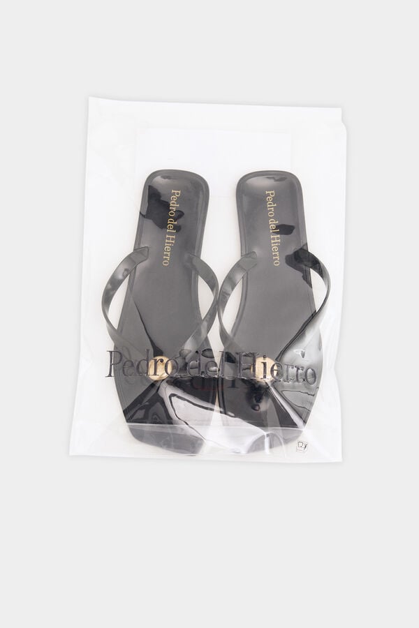 Pedro del Hierro Chinelo com logo Preto