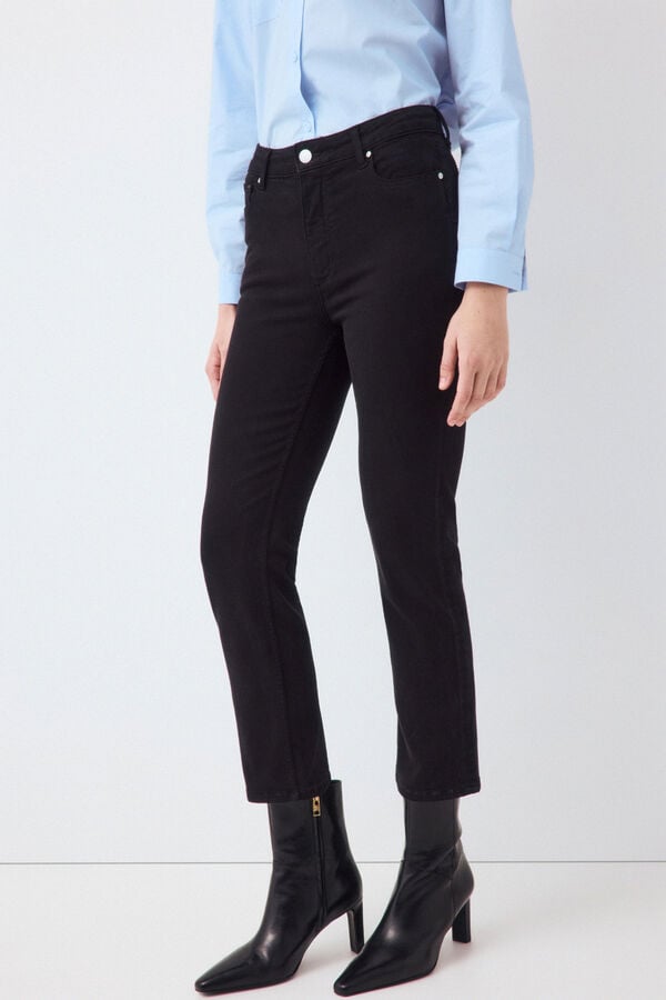 Pedro del Hierro Push up straight basic jeans Black