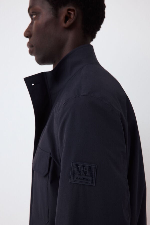 Pedro del Hierro Technical overshirt Blue