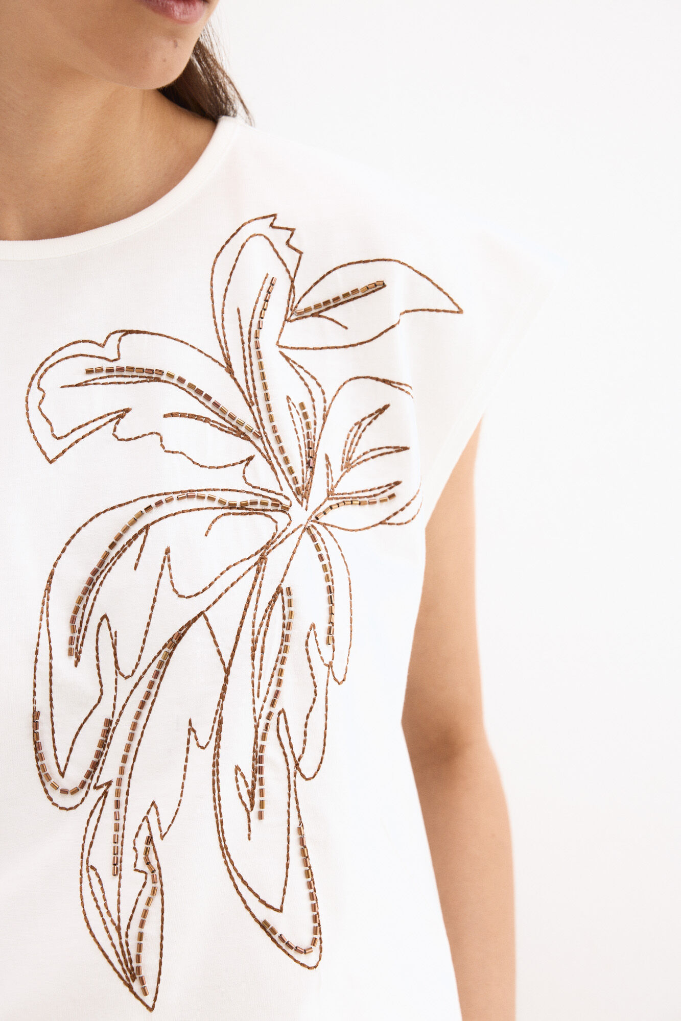 Pedro del Hierro Short sleeve T-shirt with logo on the leg