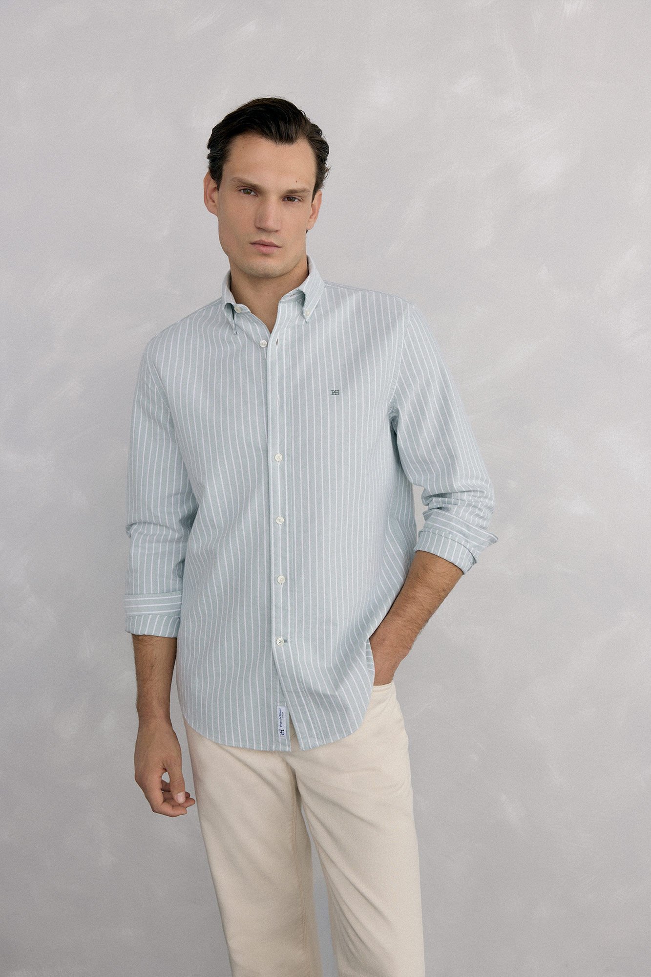 Pedro del Hierro Iconic striped oxford shirt