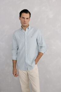 Pedro del Hierro Camisa ic&oacute;nica oxford &agrave;s riscas