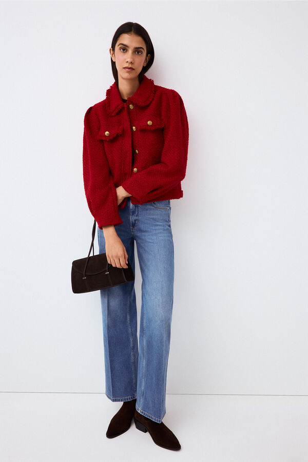 Pedro del Hierro Tweed jacket Red
