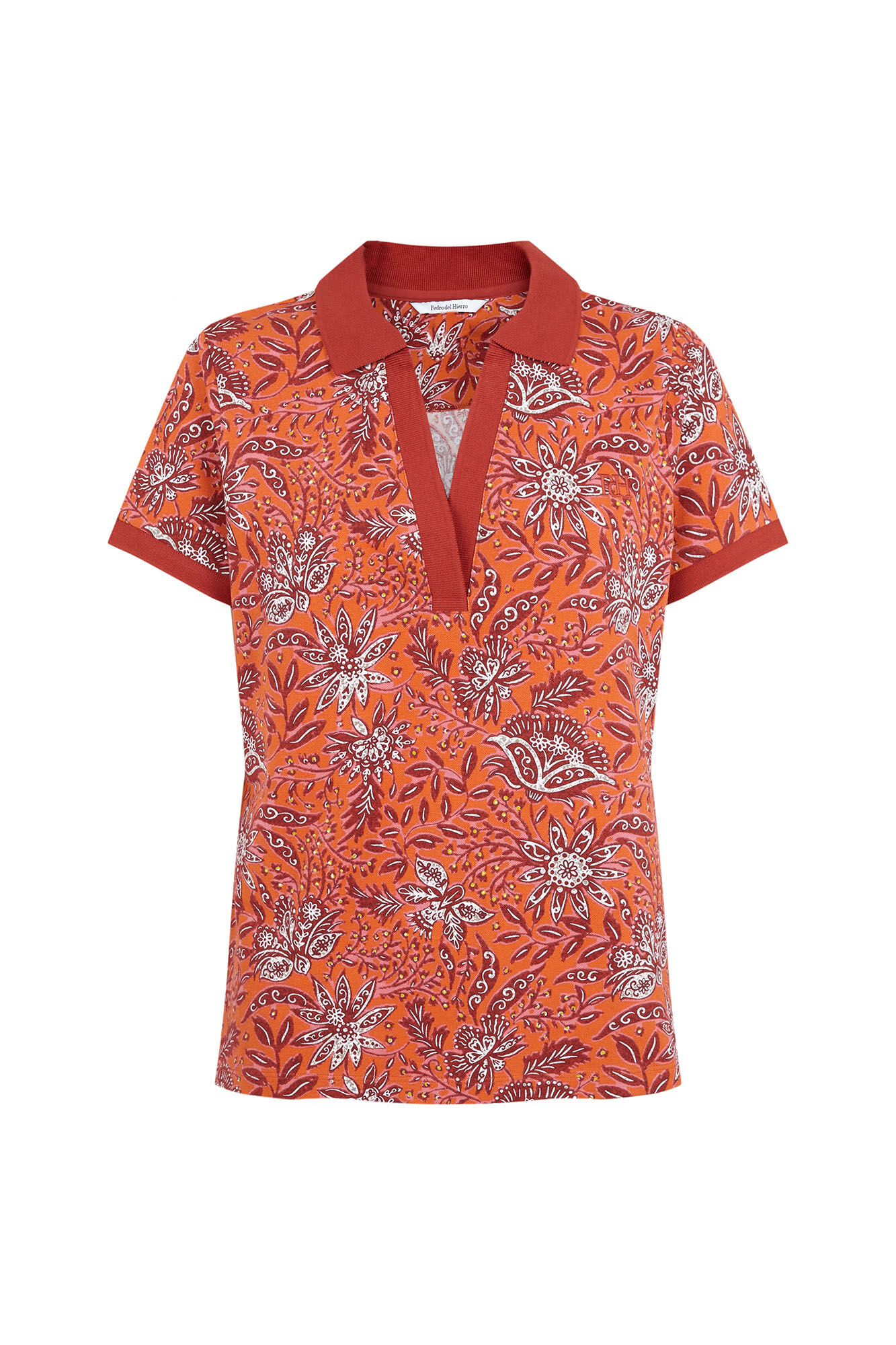 Pedro del Hierro Polo manga corta estampado