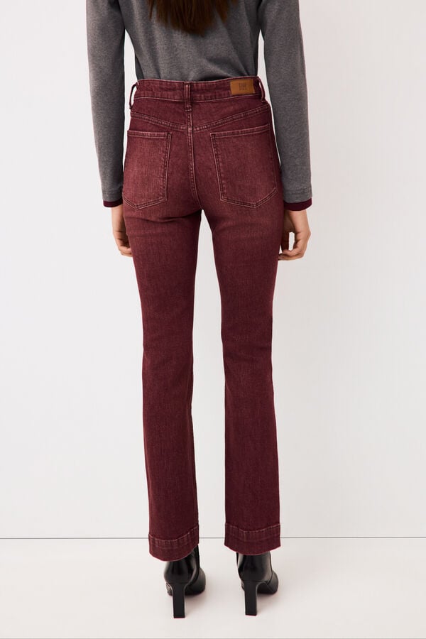 Pedro del Hierro Jeans stovepipe Burgundy