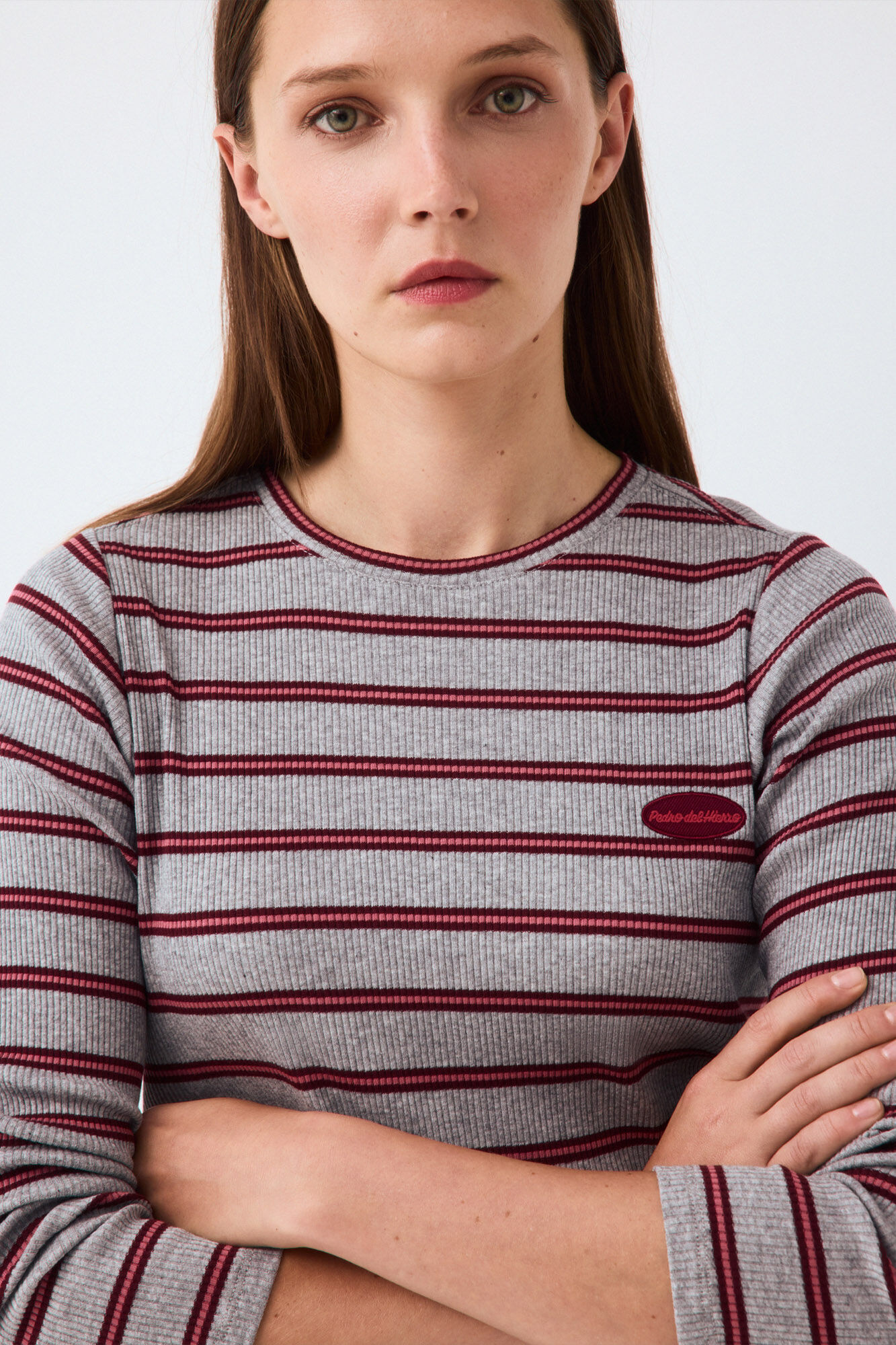 Pedro del Hierro Striped long sleeve T-shirt