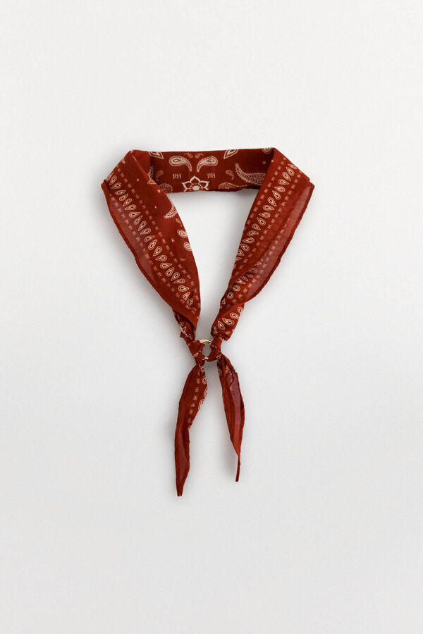 Pedro del Hierro Bandana with ring Orange