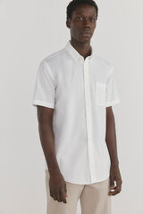 Pedro del Hierro Camisa de manga curta que não precisa passar Branco
