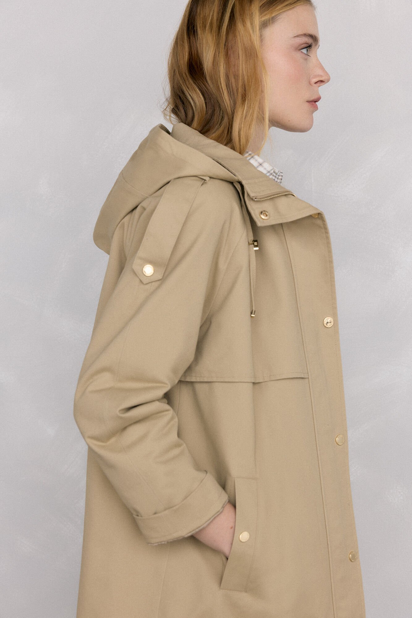 Pedro del Hierro Quilted parka with hood