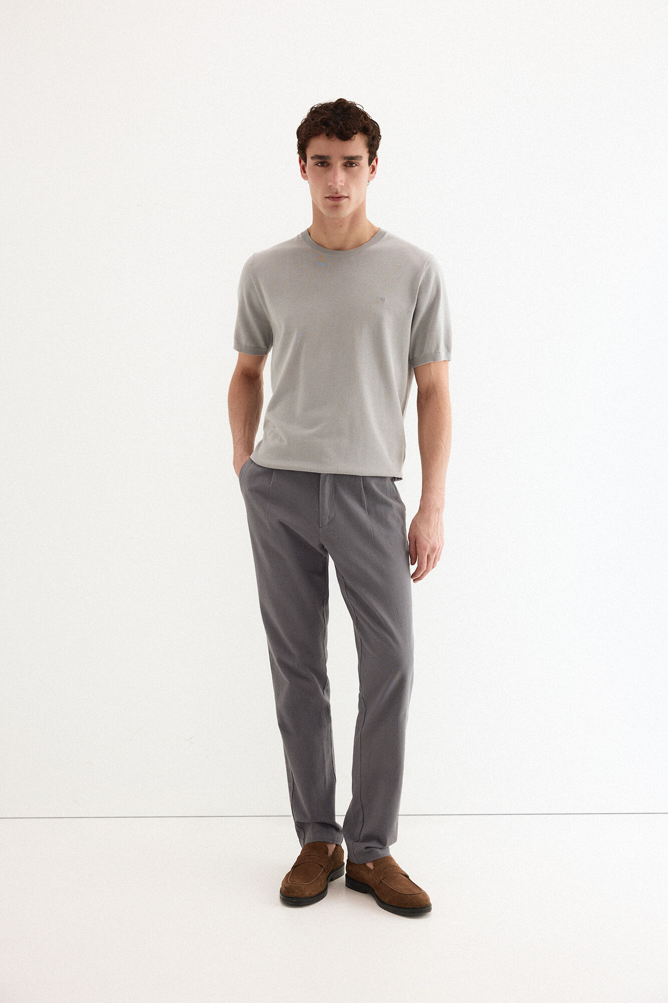 Pedro del Hierro Premium short sleeve cotton jersey T-shirt