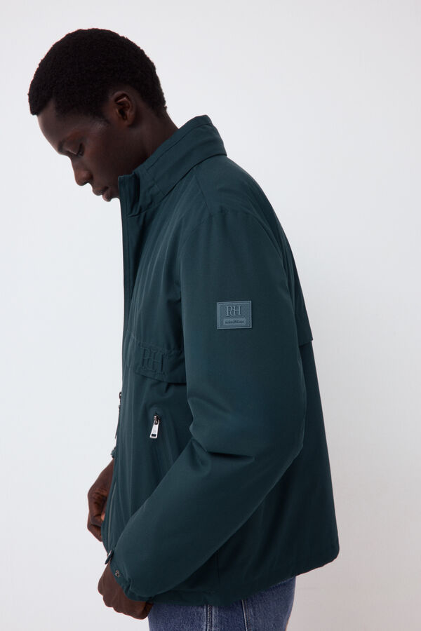 Pedro del Hierro Jacket with zip fastening lining Green